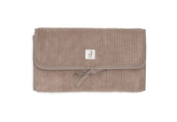 Wickelunterlage mit Ablagefächern Cloudy Rib - Milky Coffee