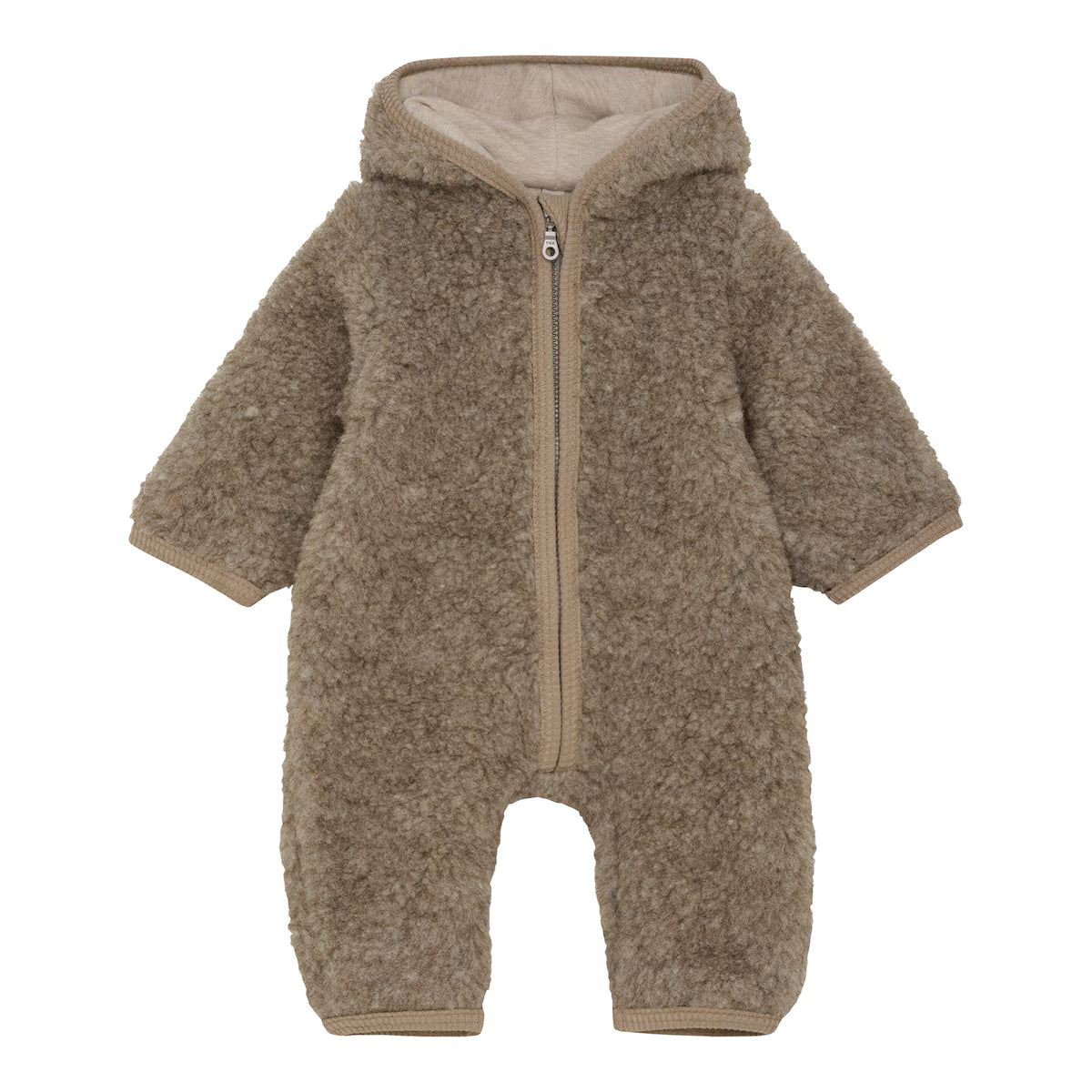 Pram Suit Wool Teddy w. Lin.