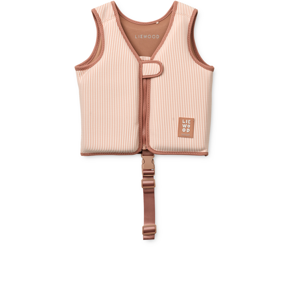 Dove Seersucker Swim Vest