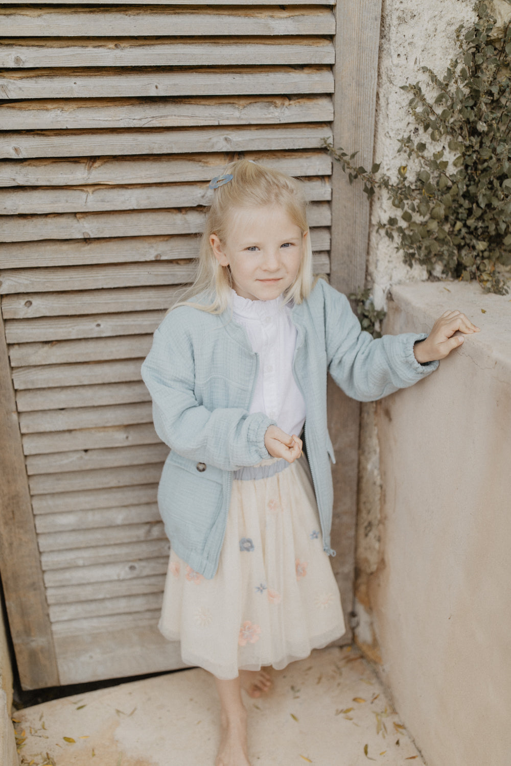 Tulle Skirt with flower application