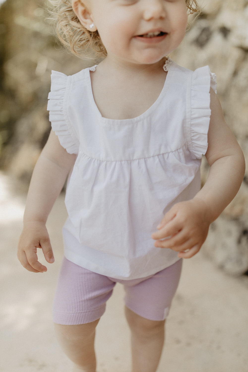 Muslin Top with frill hem