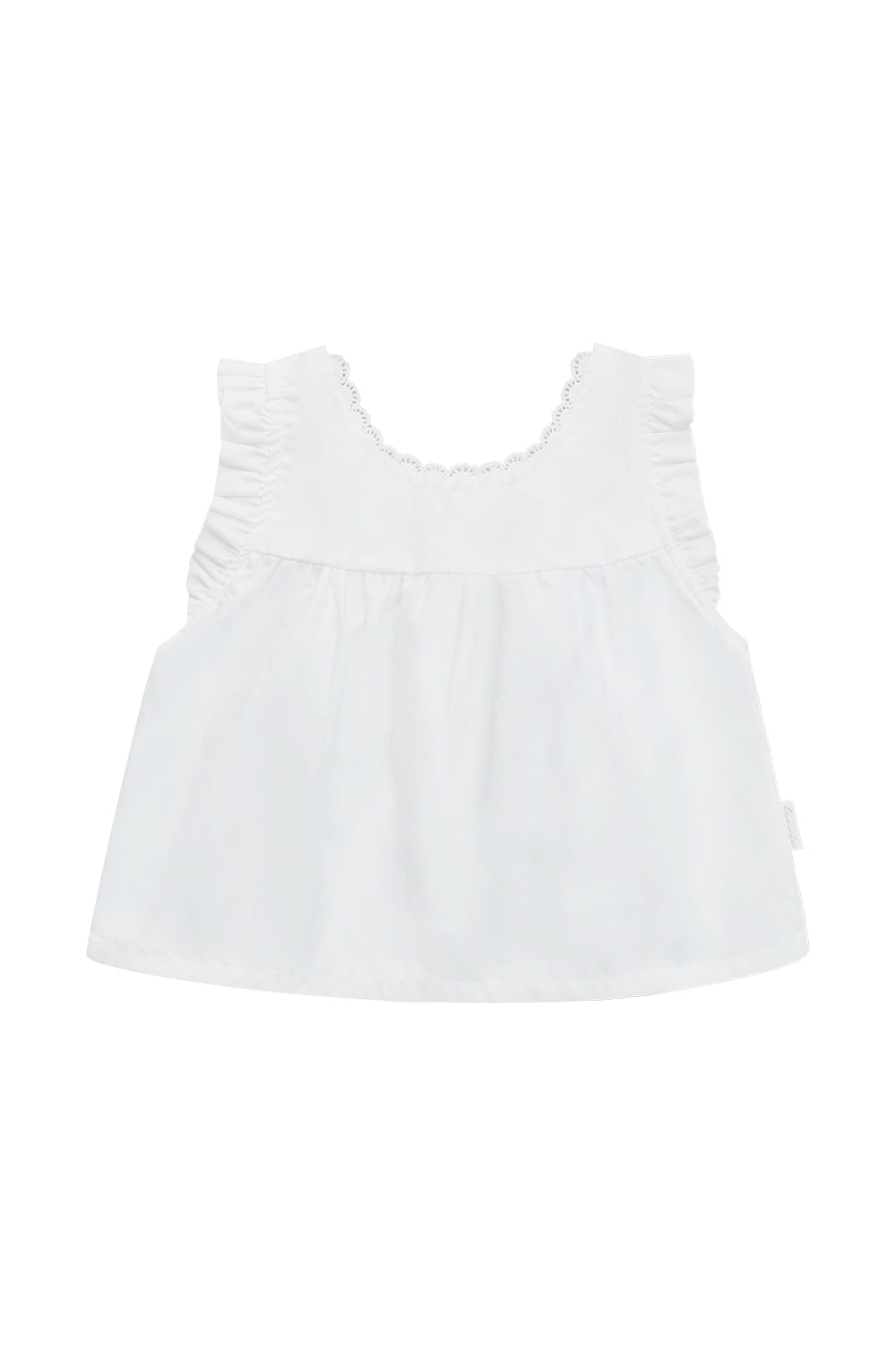 Muslin Top with frill hem