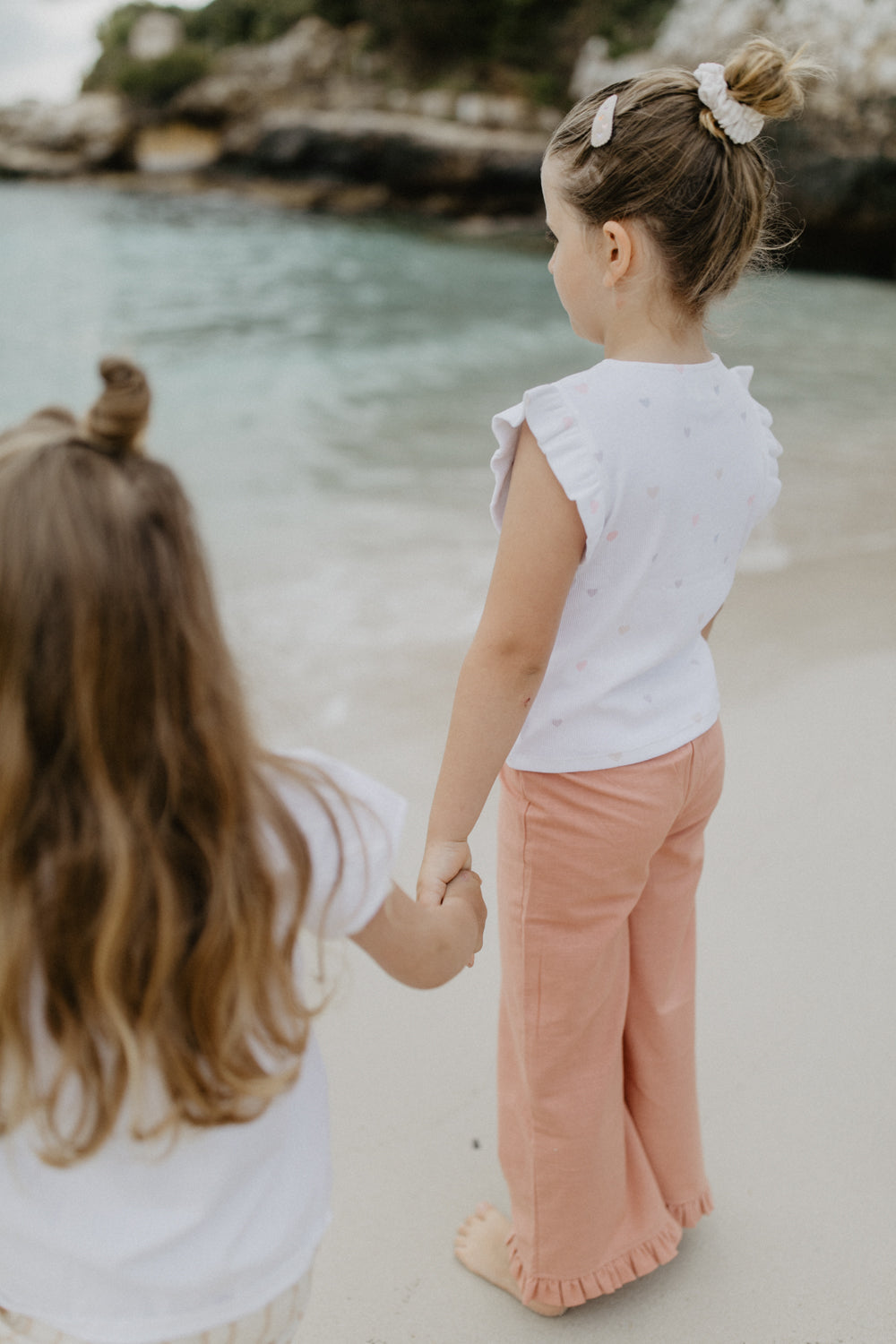 Wide Pants with frill hem