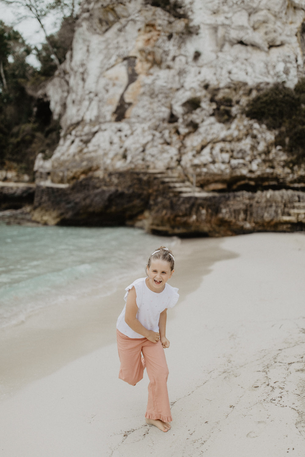 Wide Pants with frill hem