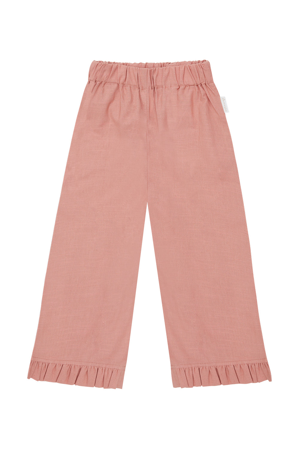 Wide Pants with frill hem