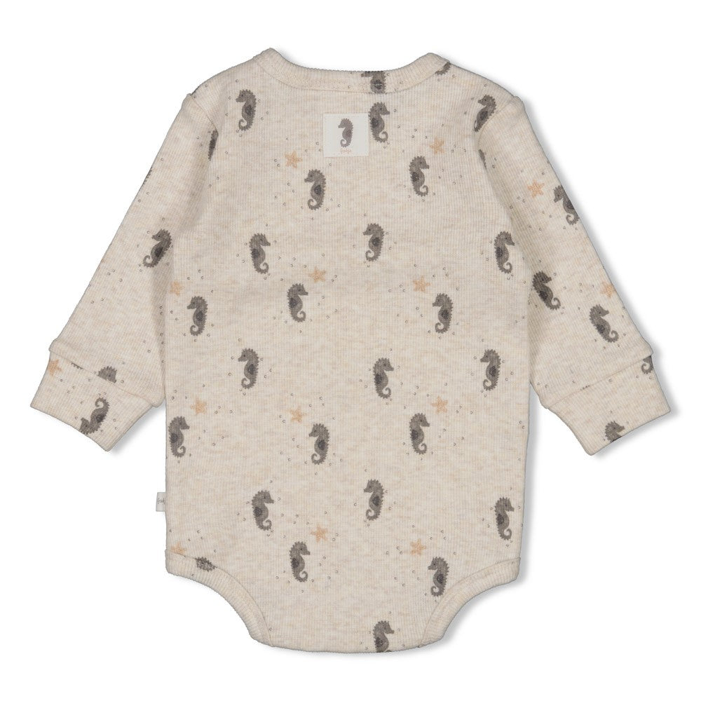 Wikkelromper rib AOP - Sea Sweeties