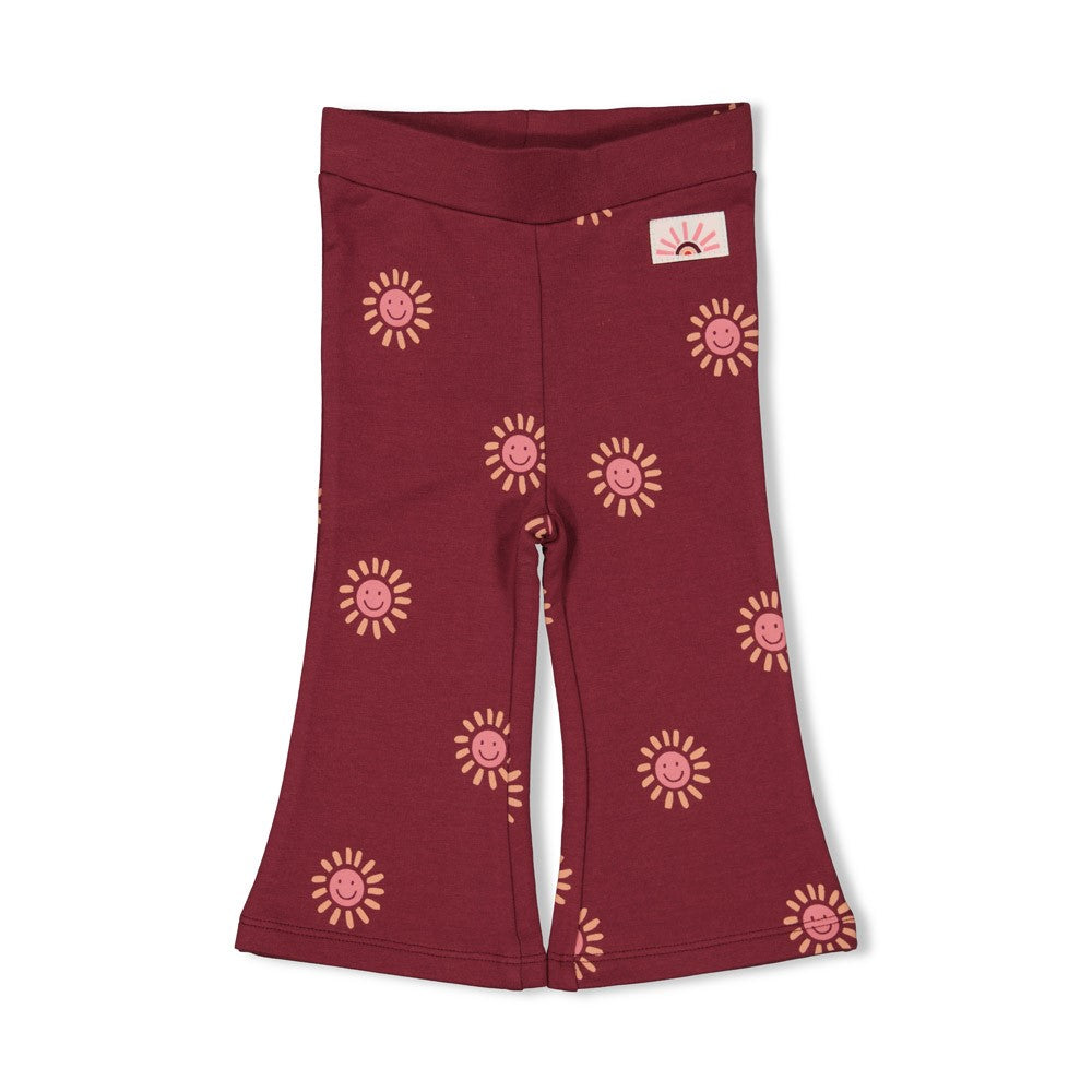 Flare broek AOP - Salsa Sunset