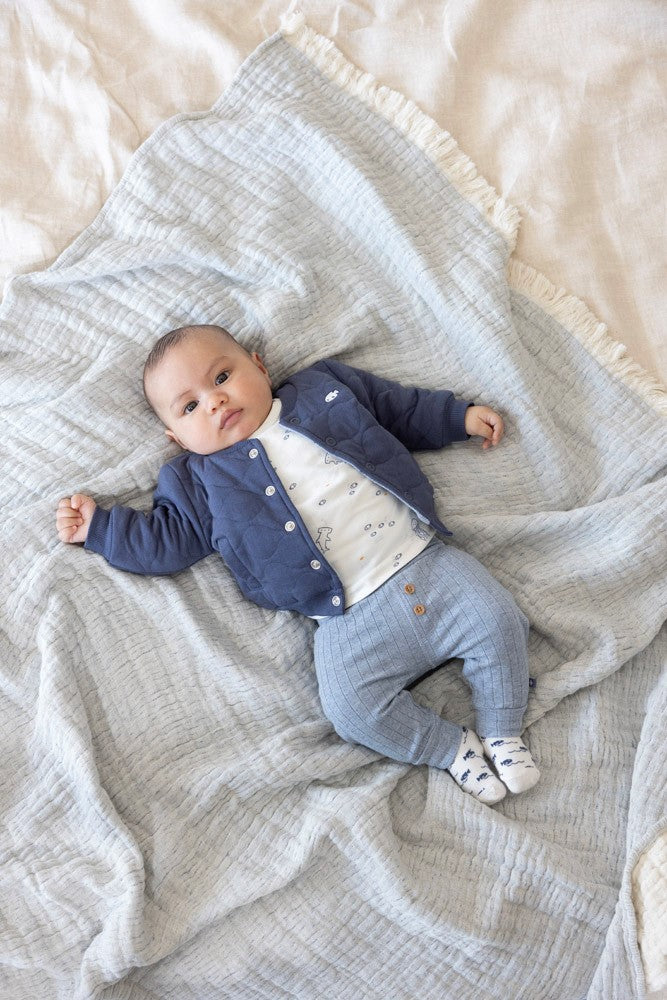 Broek rib - Blue Ocean