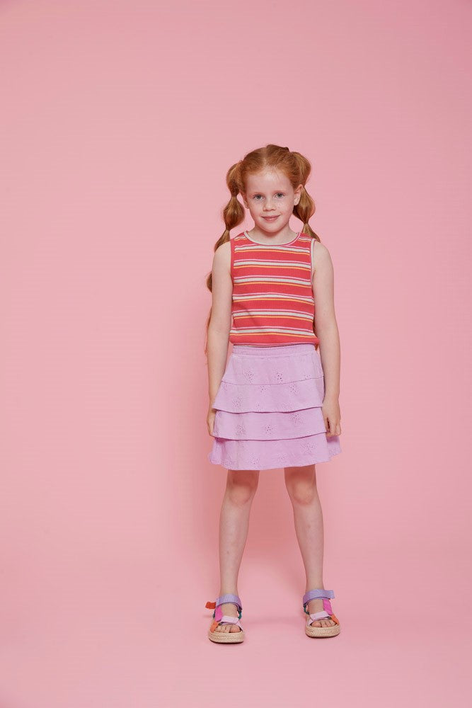 Singlet rib met streep - Lazy Lagoon