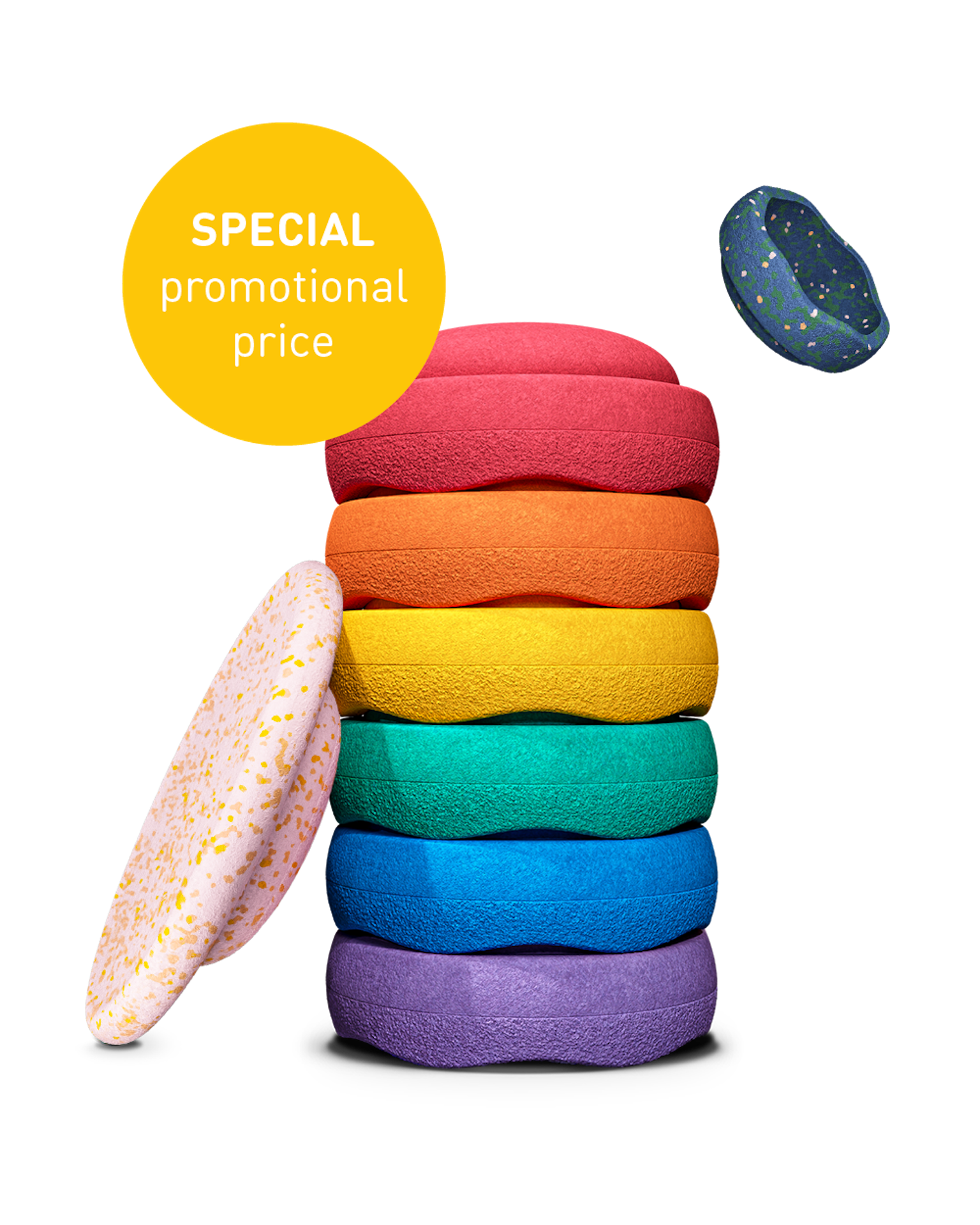 Stapelstein Spring Aktion Rainbow Set
