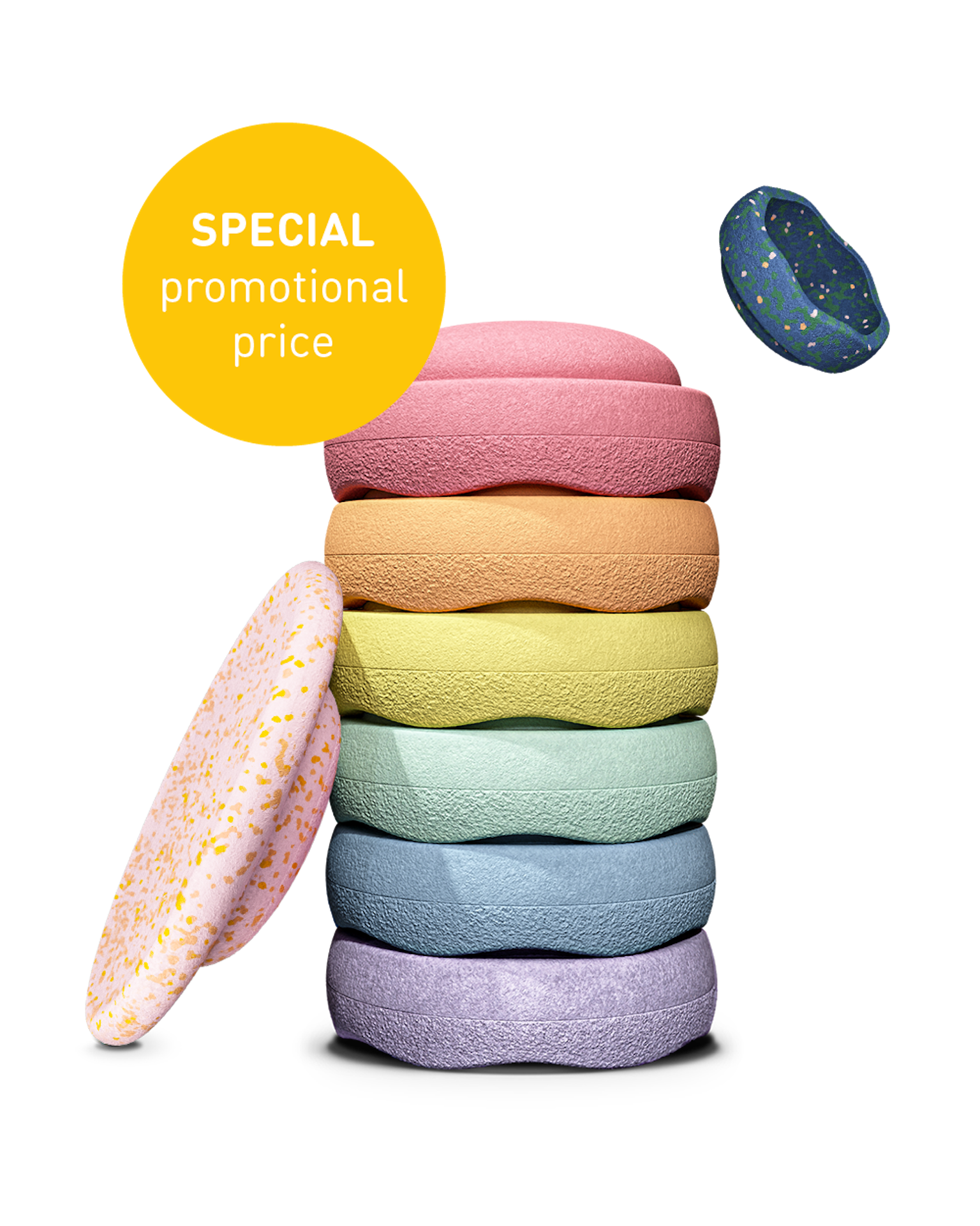 Stapelstein Spring Aktion Rainbow Set